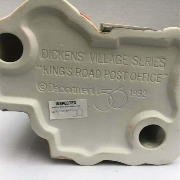 Dept 56 Kings Road Post Office Dickens Village Lighted Christmas Building - 1992 - Picture 12 of 12